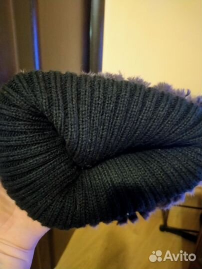 Шапка норковая вязанная,новая Ninel