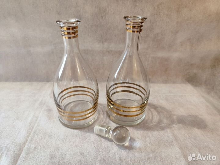 Штофы и графины СССР стекло