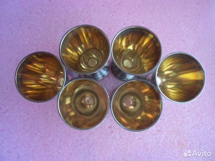 Набор серебряных рюмок. 875 пр