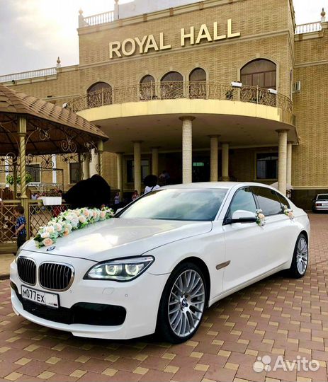 Прокат авто на свадьбу с водителем BMW 7 серии F02