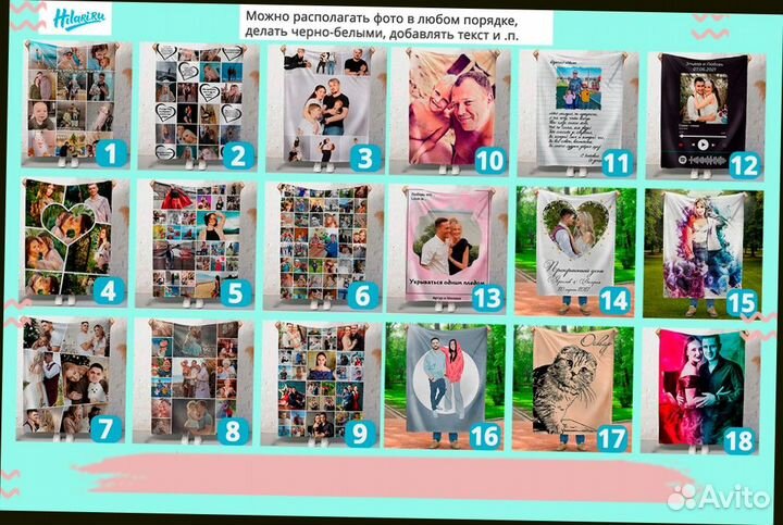 Плед с фото 200см