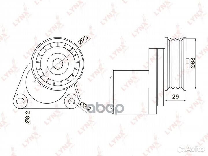 Натяжитель ремня навесного оборудования PT3013