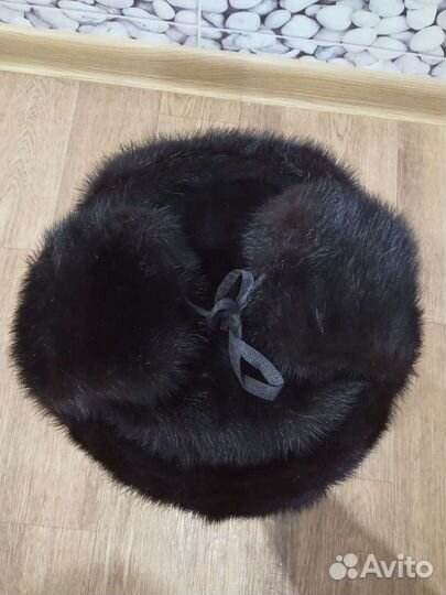 Норковая шапка мужская ушанка