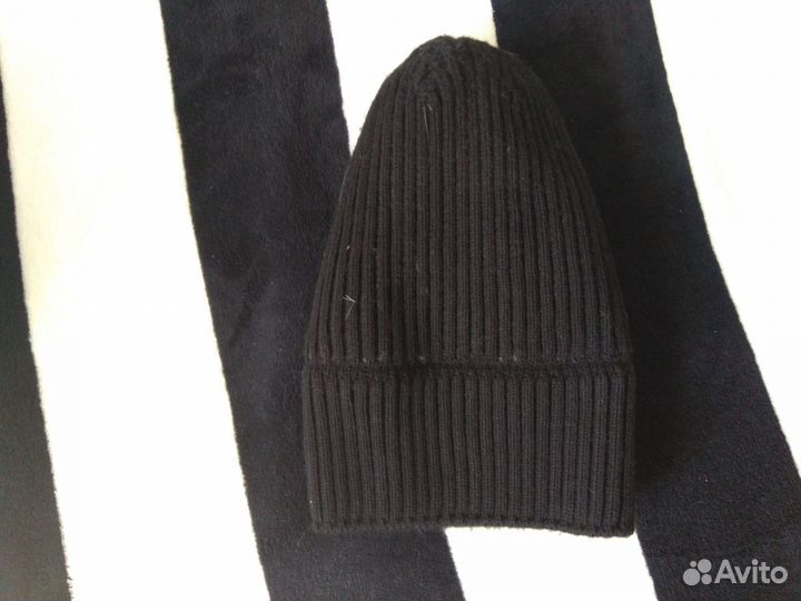 Вязаная шапка серебристая чернобурка