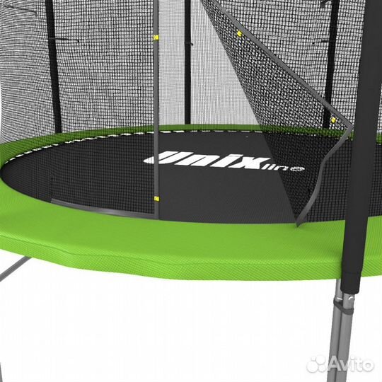 Батут с сеткой unix line Simple 10 ft Green inside