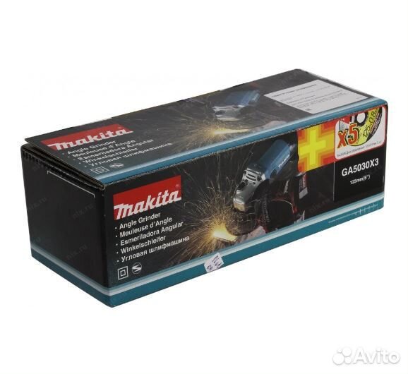 Болгарка Makita GA5030X3, оригинал новая