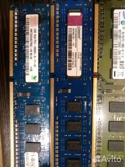 Оперативная память ddr1, ddr2, Reg 1 - 8 Гб