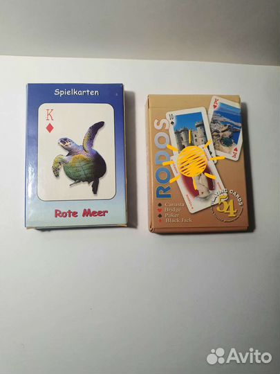 Игральные карты сувенирные, разных стран