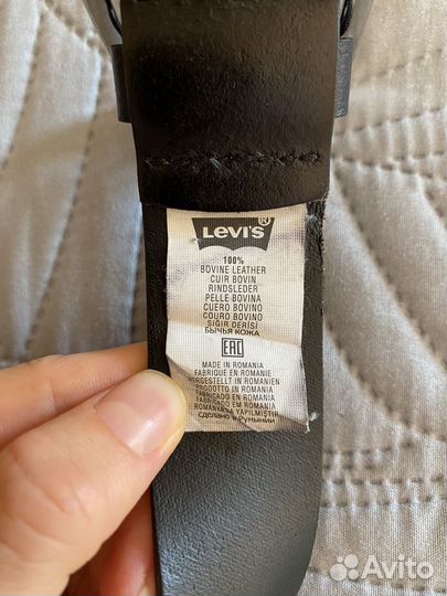 Ремень женский натуральная кожа levis