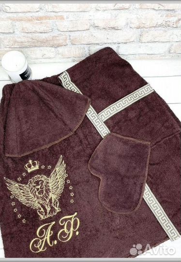 Банный набор с вышивкой