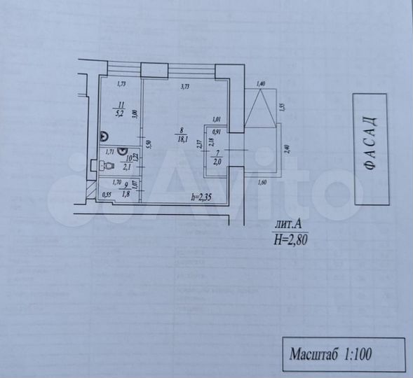 Свободного назначения, 29.2 м²