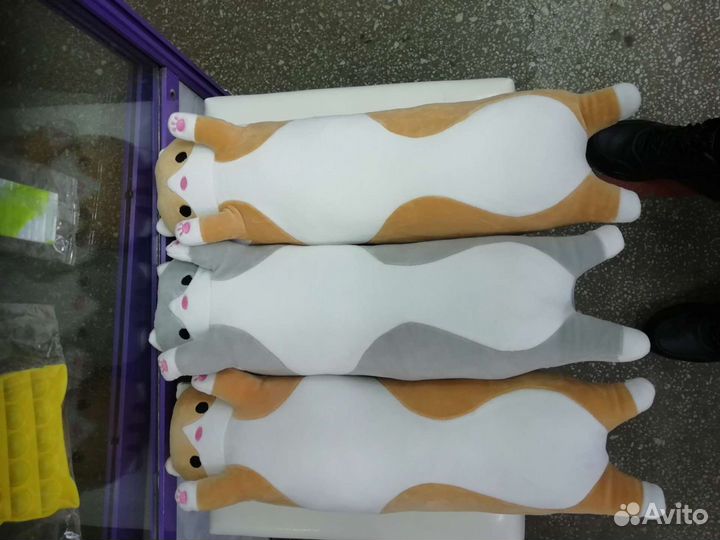 Игрушка кот батон кот подушка 50см