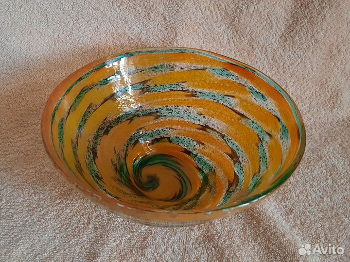 Блюдо/ваза муранское стекло времён СССР