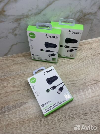 Автомобильное зарядное устройство Belkin USB USB-C