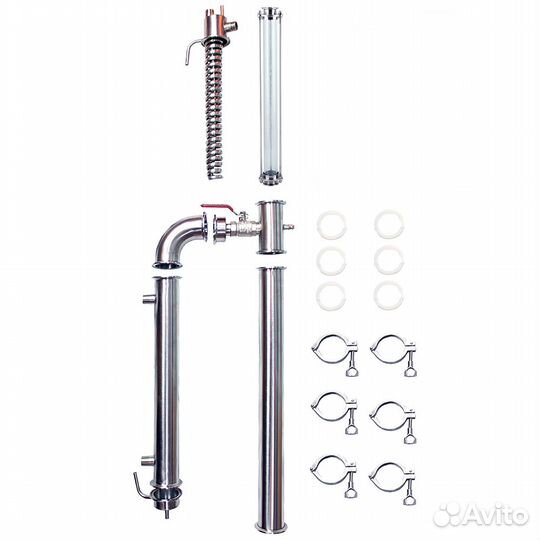 Бражная колонна, царга стекло, 2 дюйма