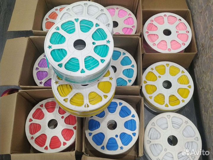 Гибкий неон 12 вольт шаг реза 10 мм sibneon