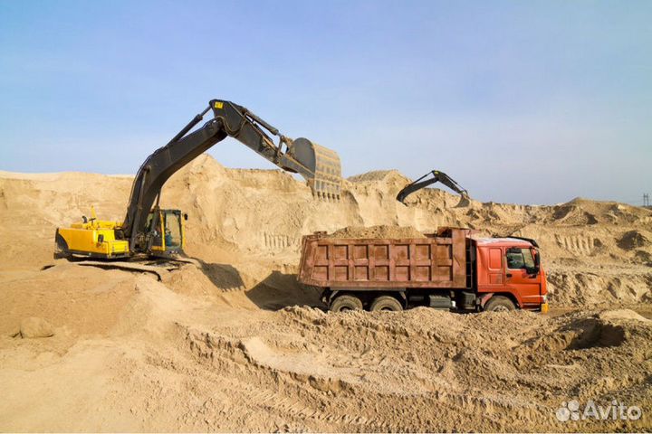 Песок карьерный с доставкой