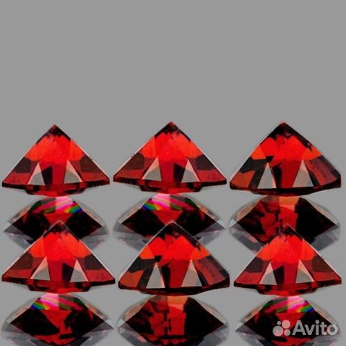 Гранат натуральный 5,71Ct 6,0мм 6шт VVS Trilliant