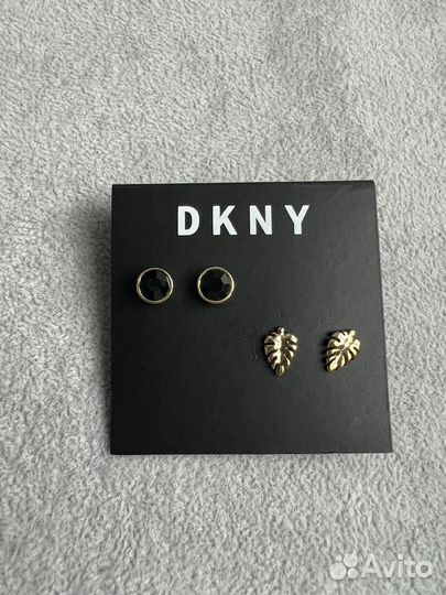 Серьги dkny гвоздики