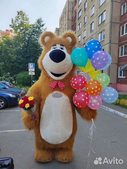 Белый медведь, бурый медведь, аниматор на праздник