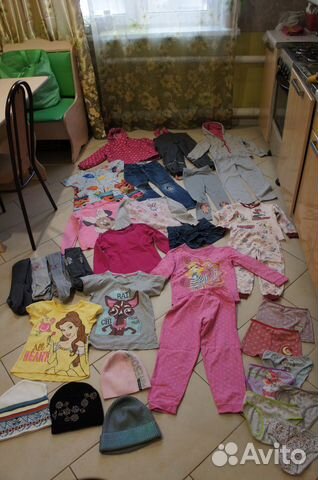 Одежда пакетом для девочек 110-116- 3.5 до 6 лет