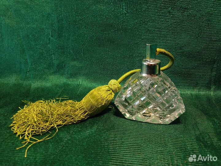 Флакон духов хрусталь Bohemia Crystal Чехословакия