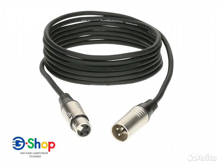 Кабель аудио микрофонный XLR Male (штекер) - XLR F