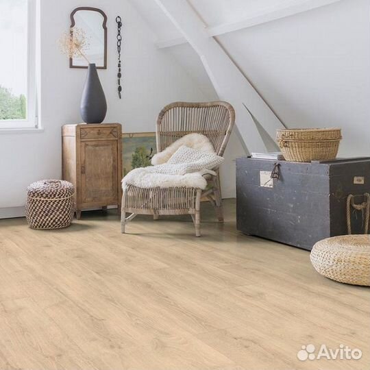 Ламинат Quick-Step Дуб бежевый Woodland Oak
