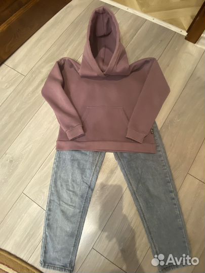 Джинсы, толстовка и свиншот цена за весь комплект