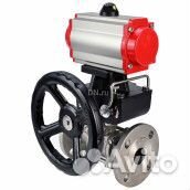 Кран шаровой DN.ru BV3232P(3pc) -FP-F-ISO-H Ду80 Ру25, трехсоставной полнопроходной фланцевый, нержа