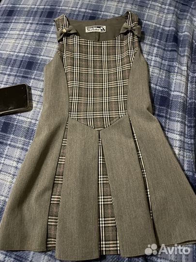 Сарафан в клеточку 116