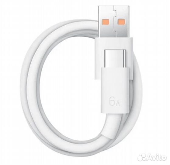 Кабель USB - Type-C для Huawei (6A, 66W, чип Super