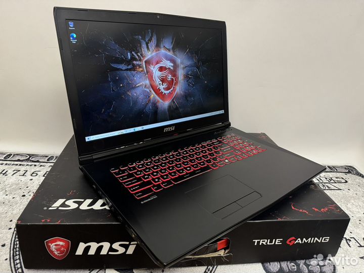 Игровой ноутбук Msi 17.3/i7/GTX/16RAM