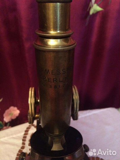 Микроскоп Ed.Messter Berlin бронзовый 19 век