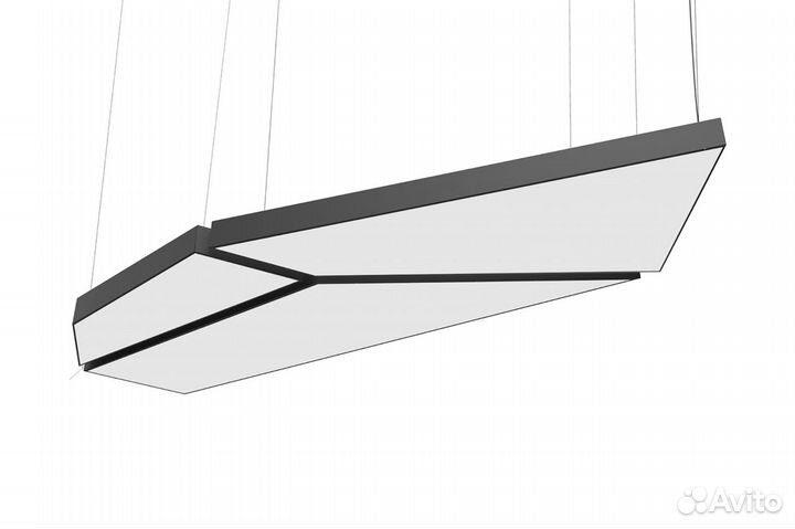 Светодиодная люстра в форме многогранника