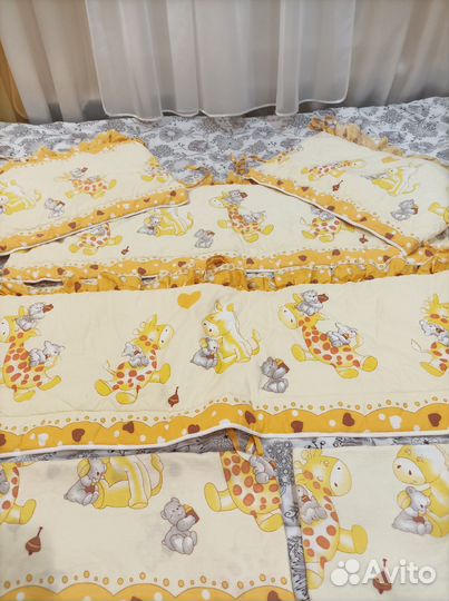 Бортики в детскую кроватку бу