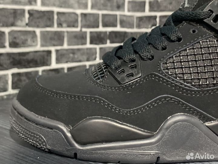 Nike Air Jordan 4 Black Cat женские кроссовки