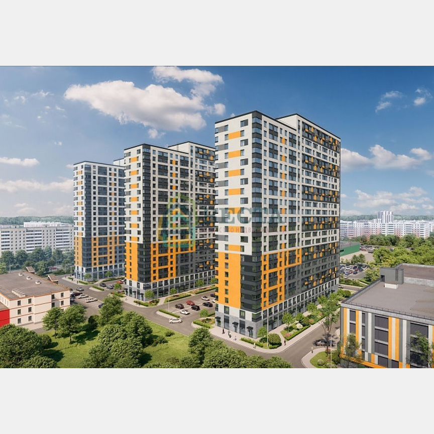 Апартаменты-студия, 23,4 м², 2/24 эт.