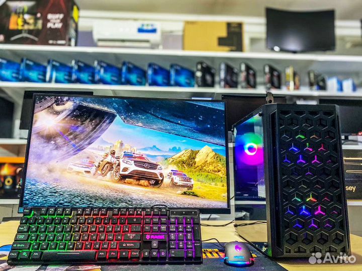 Игровой компьютер intel i3-10100F + GTX 1060