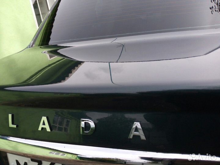 Наклейка L A D A хром задняя надпись