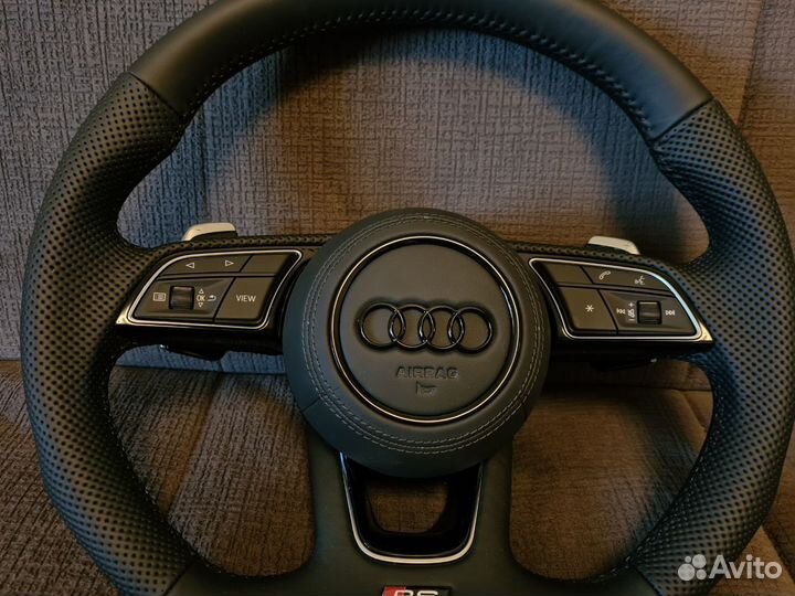 Руль Audi скошенный RS A3/A4/A5/А6/Q3/Q5/Q7