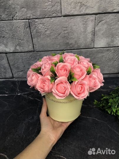 Букет из мыла мыльных роз