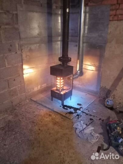 Печь буржуйка для гаража