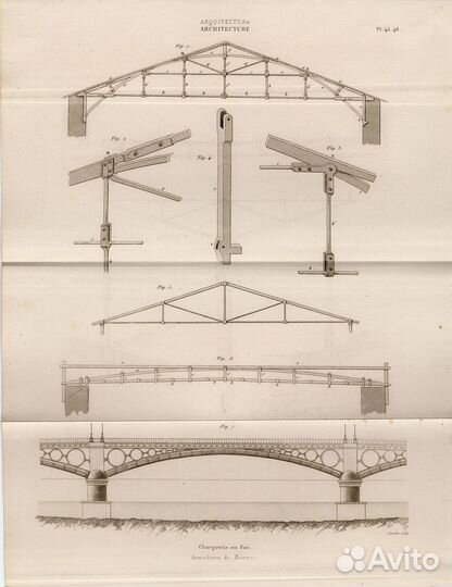 Гравюры. Архитектура. Чертежи. 19в. Ч4