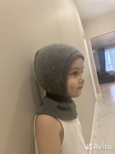 Шапка-шлем двухслойная зима (свяжу на люб.разм.)