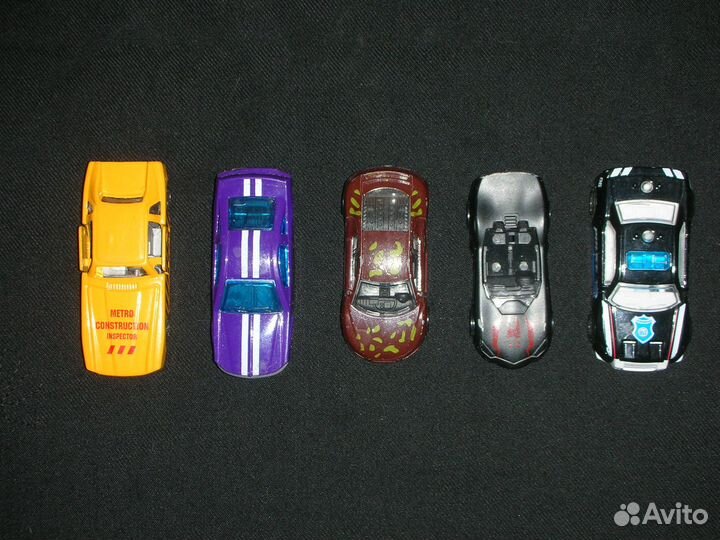 Игрушки машинки из металла, 5 шт