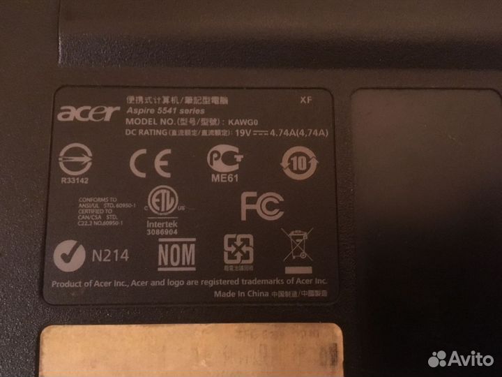 Acer aspire 5541, 5541G (разбор, отправка, з.ч.)