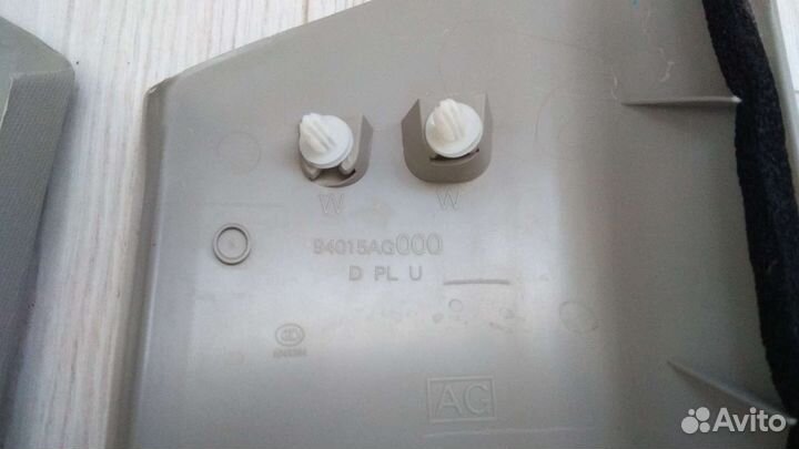 Накладки стоек брызговики subaru