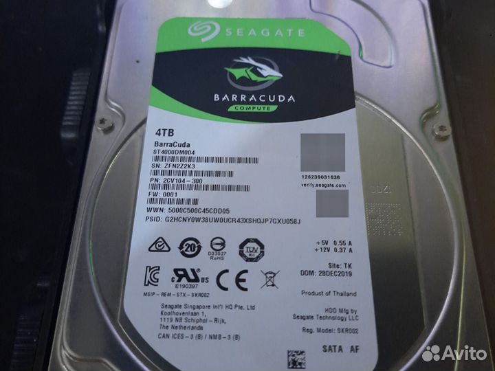 HDD seagate 4tb