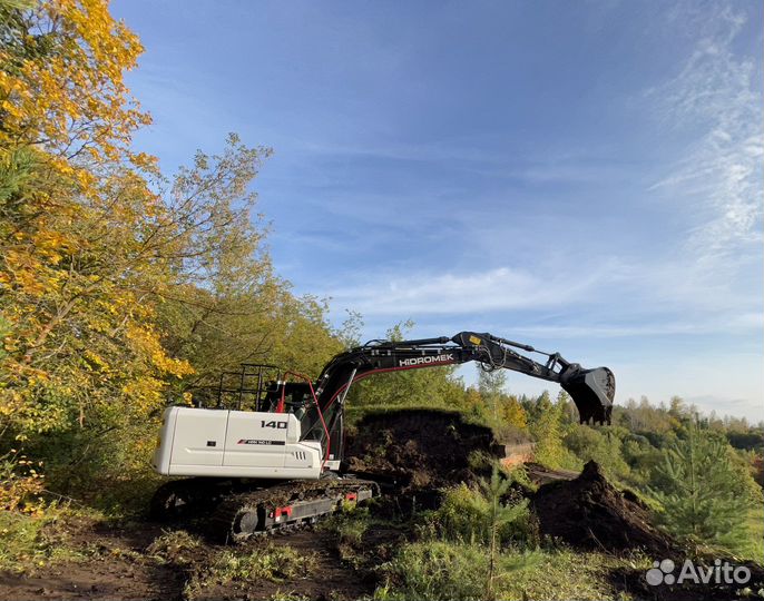 Услуги гусеничного экскаватора hidromek